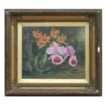 Early 20th century school - Still Life of Flowers - indistinctly signed lower left, oil on canvas,