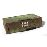 A WW2 period British Army H51 wooden ammunition box for .303 BDR ammunition. All original condition.