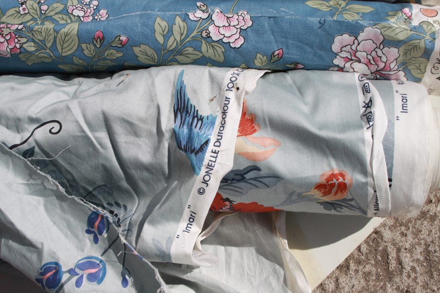 A quantity of part rolls of fabric to include Jonelle Duracolour - Peony Island & Imari, - Image 6 of 6