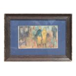 Early 20th century Impressionist school - Figures - watercolour, indistinctly signed lower left,