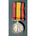 A Wiltshire Regiment Volunteer Company Boer War casualty Queens South Africa (QSA) medal, named to