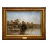 A Marlow - Longmoor Pool, Sutton Coldfield - watercolour, signed & dated lower left, framed &