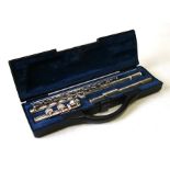 A Buffet Crampon & Cie Paris silver plated flute, cased.