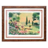 C Perry - Garden By The Sea - artist's proof print, signed & titled in pencil to the margin,