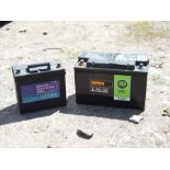 A Halfords HLB681 Leisure Battery; together with a Ducelier Sealed Maintenance Free Easystart