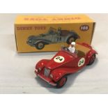 A Dinky Toys MG Midget Sports, No. 108, with reproduction box