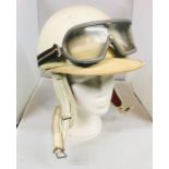 A Kangol Kidmaster crash helmet, with goggles (2)