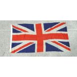 A large Union Jack flag. 168 by 340cm (66 by 134 ins)