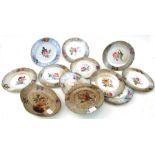 A 19th century Spode dessert set decorated with flowers, pattern number 2004.Condition Report2 x