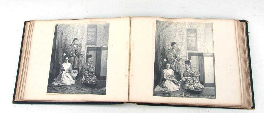 A Victorian photograph album showing scenes of a large house in Richmond Surrey and surrounding area