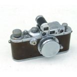 A Leica 3 camera with lens and dust cap, serial number 281236.Condition ReportAppears to be in