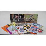 Speedway interest. A collection of forty five Speedway programmes, photographs and stickers,