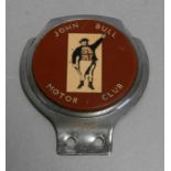 A John Bull Motor Club enamel & chrome badge bar badge.