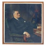 Frank O Salisbury (1874-1962) - Portrait of Franklin D Roosevelt - print, signed & dated 1935 in