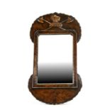 An 18th century style wall mirror, 36cms (14ins) wide.