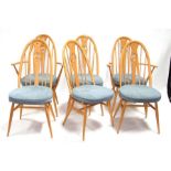 A set of six Ercol 9244 Swan back Windsor dining chairs (6).Condition ReportAll very good