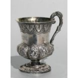 A George IV silver christening jug with gilded interior, initialled 'EPR', London 1829 and makers