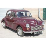 A 1965 Morris Minor 1000 four-door saloon, registration no. FDF 455C, chassis no. M/A55D1121593,