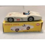 A Dinky Toys Mercedes Benz Racing Car, No. 237, with reproduction box
