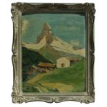 Reginald C Day (20th century British) - The Matterhorn - signed lower right, Royal Institutes