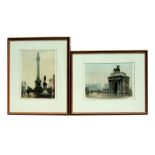 After Edward King - Nelson's Column - proof etching, signed in pencil to the margin, etched by A
