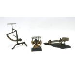 A set of Indian Standard balance scales; together with two sets of postal scales (3)>