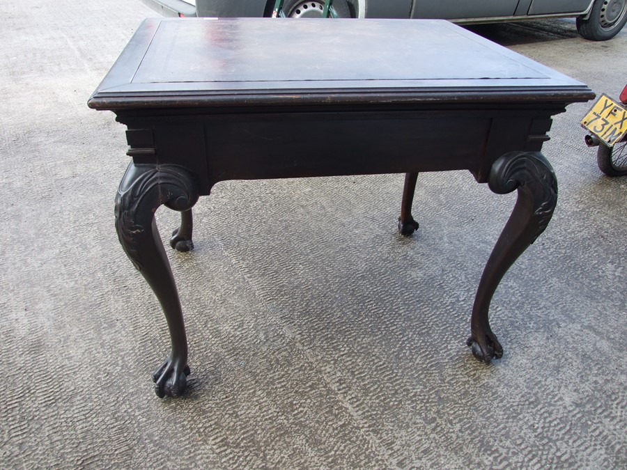 An 18th century (possibly Irish) mahogany writing table, the rectangular top inset with a later - Image 12 of 12