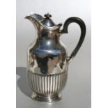 A Victorian silver water jug, London 1895, total weight 536g, 22cms (8.5ins) high.