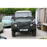 A 1988 Land Rover 90 4 C DT, registration number F318 TFL, green. Recently out of storage this 90