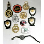 Assorted badge bar and other badges including Avon & Somerset Constabulary.Condition ReportThe arm