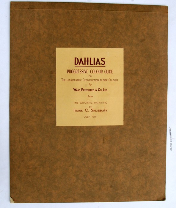 Frank O Salisbury (1874-1962) - Dahlias - Progressive colour guide for the lithographic reproduction - Image 2 of 3