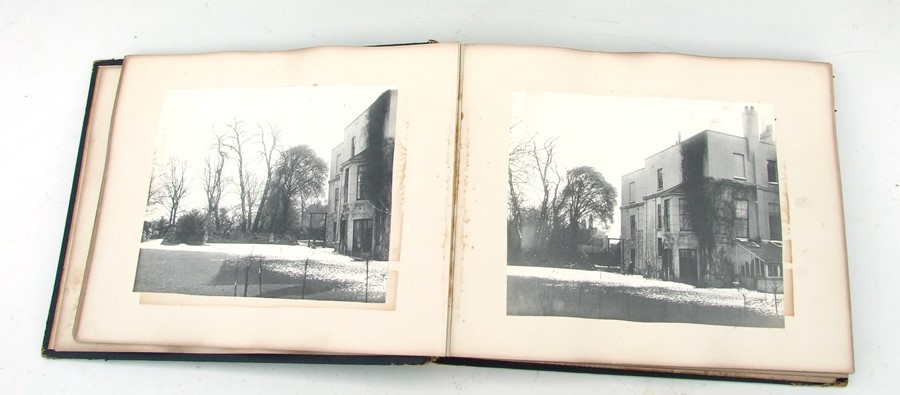 A Victorian photograph album showing scenes of a large house in Richmond Surrey and surrounding area - Image 3 of 3