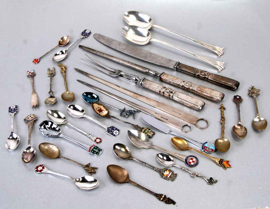 A quantity of silver plated cutlery and cased cutlery; together with a pair of cased nut crackers - Image 2 of 2