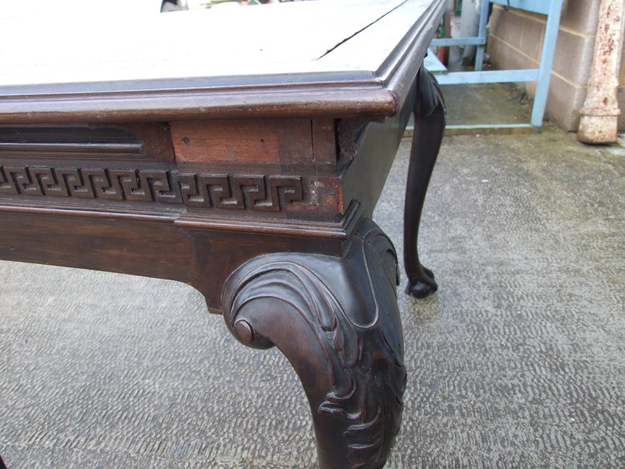 An 18th century (possibly Irish) mahogany writing table, the rectangular top inset with a later - Image 5 of 12