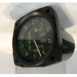 A military issue aircraft knots dashboard clock, made by Smiths, model No. 3, ref No. 6A/4133, 8