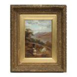 Attributed to Henry Foley (1848-1874) - Head of Derwent Water - indistinctly signed lower right, oil
