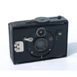 An AGC Compact bellows camera, cased.