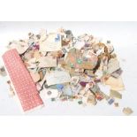 A large quantity of loose stamps.