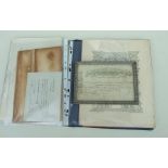 A quantity of 19th & 20th century Certificates including The Royal Drawing Society, St John
