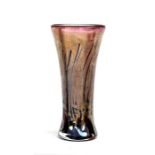 A Stuart Fletcher Topglass Art glass vase, 20cms high.