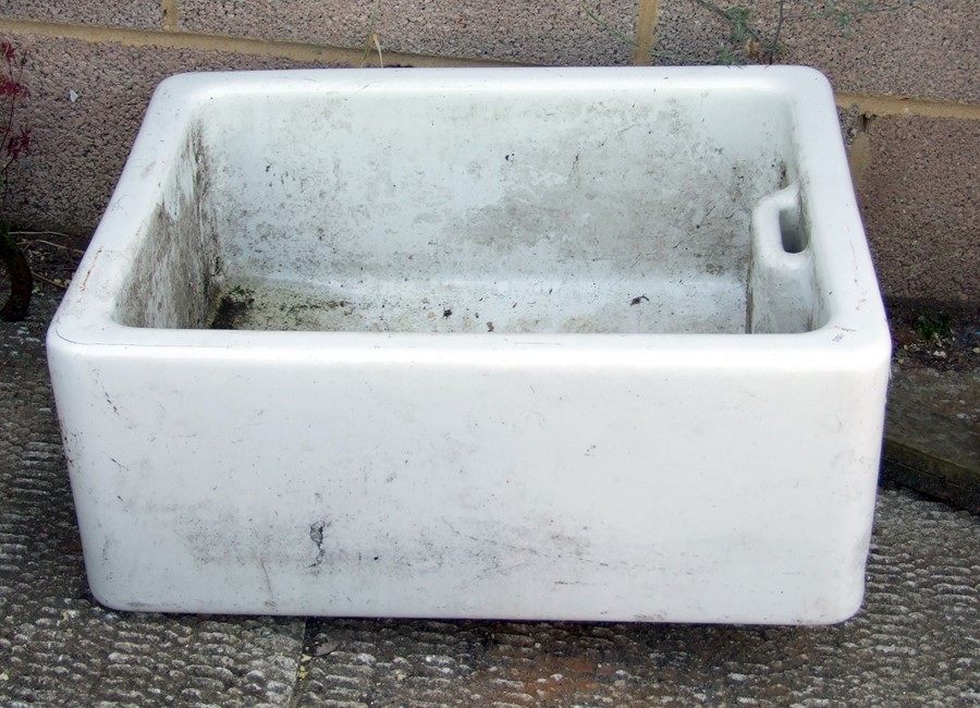 A Belfast sink, 62cms wide.