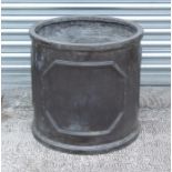 A George III style cast fibreglass cylindrical planter, 54cms diameter.