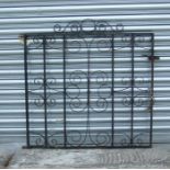 A wrought iron garden gate, 92 by 84cms.