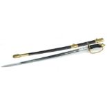 A good quality reproduction CSA Confederate States of America officers sword. Having CSA and the