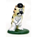 A Lorna Bailey figure depicting a cat playing golf, 14cms high.