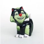 A Lorna Bailey figure depicting a smiling cat, 13cms high.