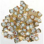 One Hundred (100) RAF gilt and enamel badge blanks (no pins to reverse), including Support Command