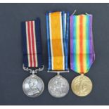 A WWI Seaforth Highlanders military medal group awarded to '3029 SJT A.E. FRASER' comprising the