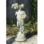 A reconstituted stone statue ' Autumn', 76cms high.