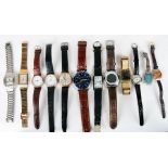 A quantity of gentleman's wristwatches to include Rotary and Sekonda.
